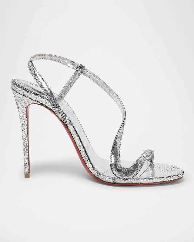 Rosalie Metallic Leather Strappy Sandals